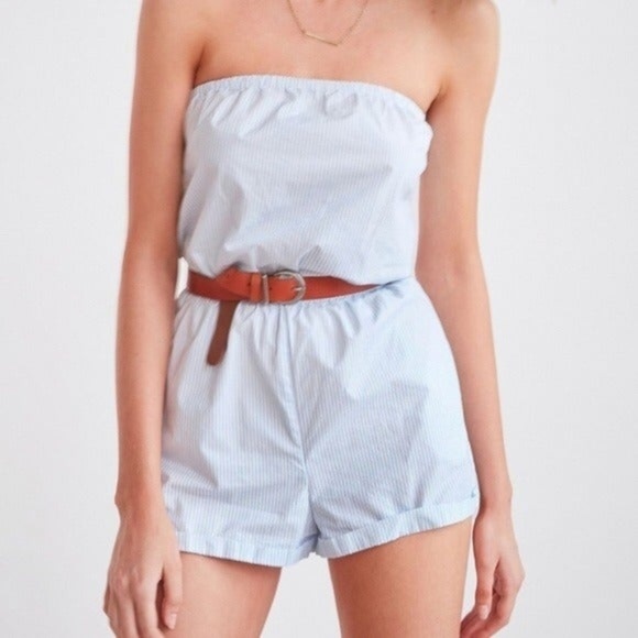 Urban Outfitters Pants - Size Small Kimchi Blue Striped Romper